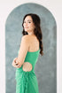 GS Party: Renee One Shoulder Pleated Dress with Cutout Details